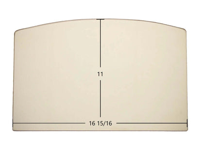 Ceramic Replacement Glass for Earth Stove BV500C, BV400C, 1800HT, 2800HT, BV450C, 1900HT-M, BV400, BV400-2 Ceramic Archtop Glass Panel - 16 15/16" x 11" Archtop