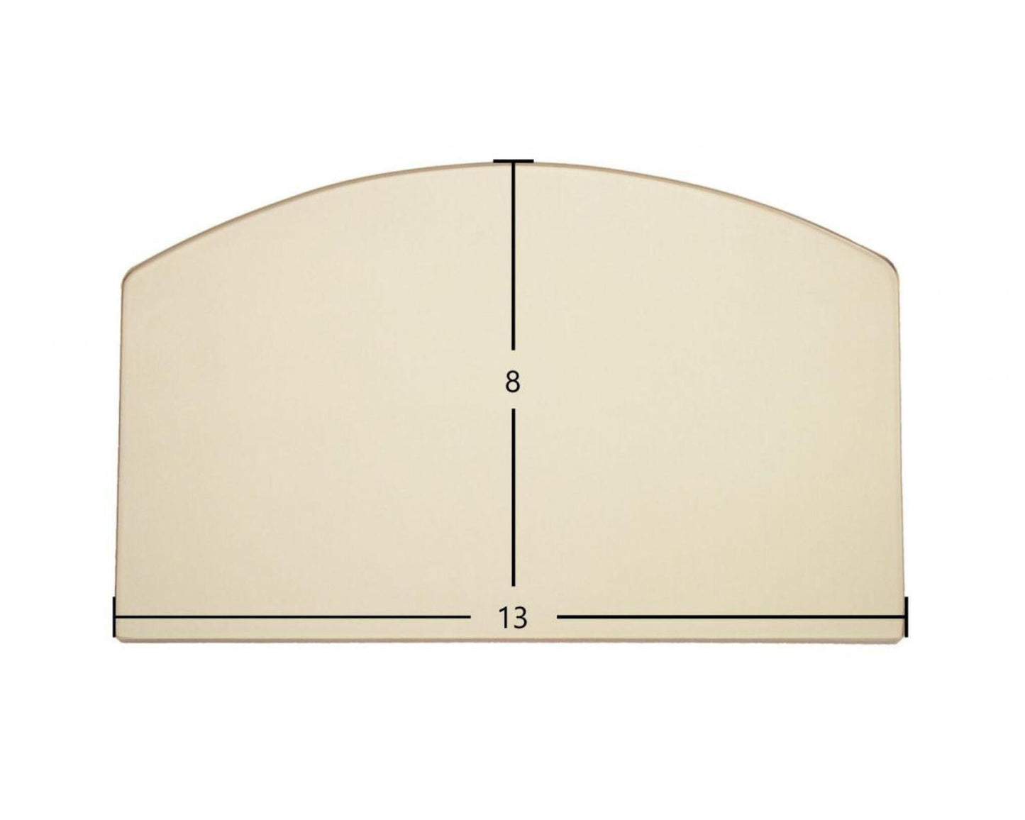 Ceramic Replacement Glass for Earth Stove T-100 Ceramic Archtop Glass Panel - 13" x 8" Archtop