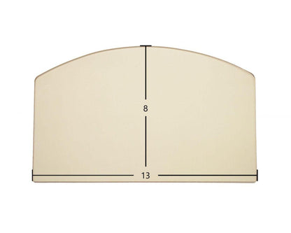 Ceramic Replacement Glass for Earth Stove T-100 Ceramic Archtop Glass Panel - 13" x 8" Archtop