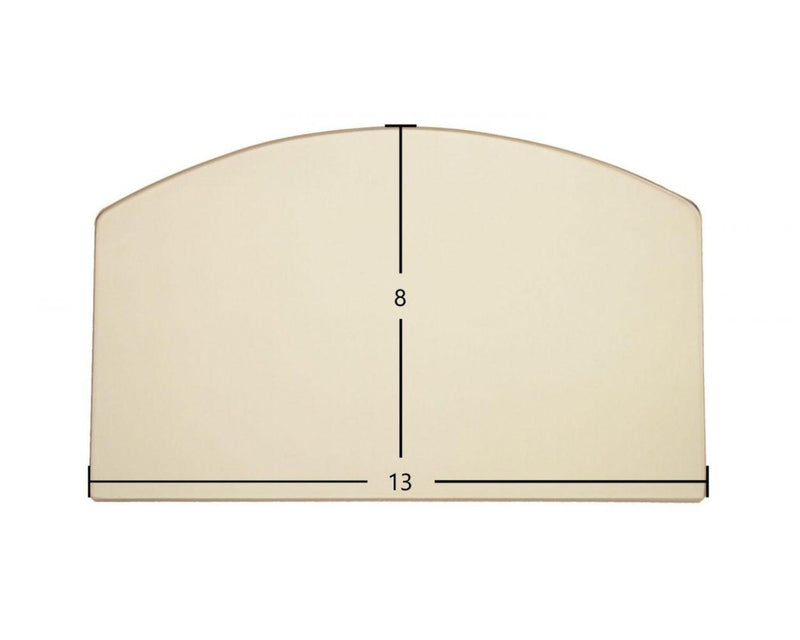 Ceramic Replacement Glass for Earth Stove T-100 Ceramic Archtop Glass Panel - 13" x 8" Archtop