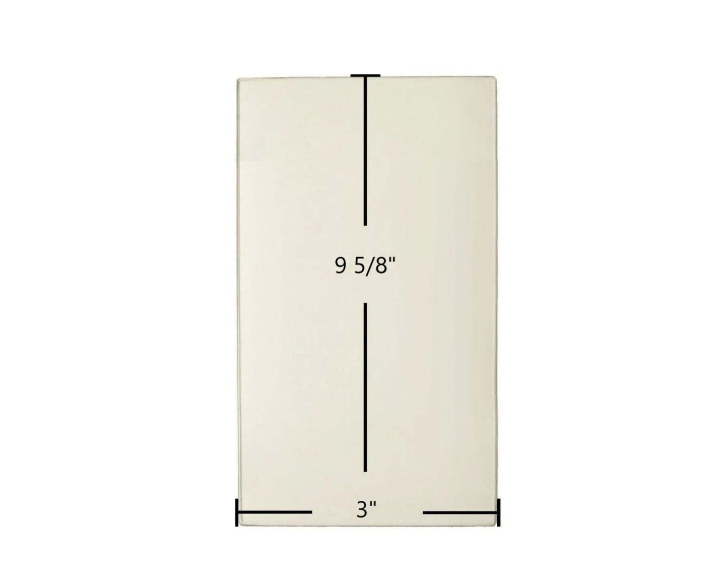 Ceramic Replacement Glass for Earth Stove T150C Side Ceramic Glass | 3" x 9 5/8" | Part #18281 - 3" x 9 5/8"