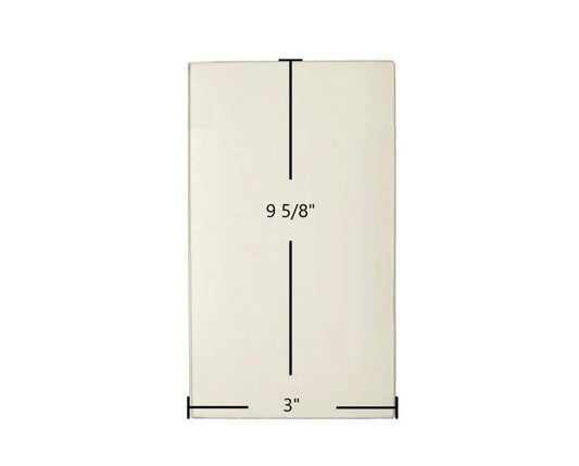 Ceramic Replacement Glass for Earth Stove T150C Side Ceramic Glass | 3" x 9 5/8" | Part #18281 - 3" x 9 5/8"