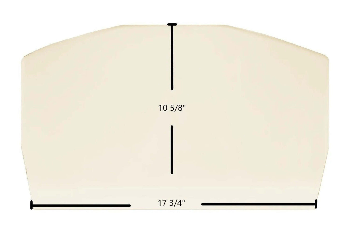 Ceramic Replacement Glass for Earth Stove T200C Ceramic Glass Panel | 17 3/4" x 10 5/8" | Part #1680 - 17 3/4" x 10 5/8"