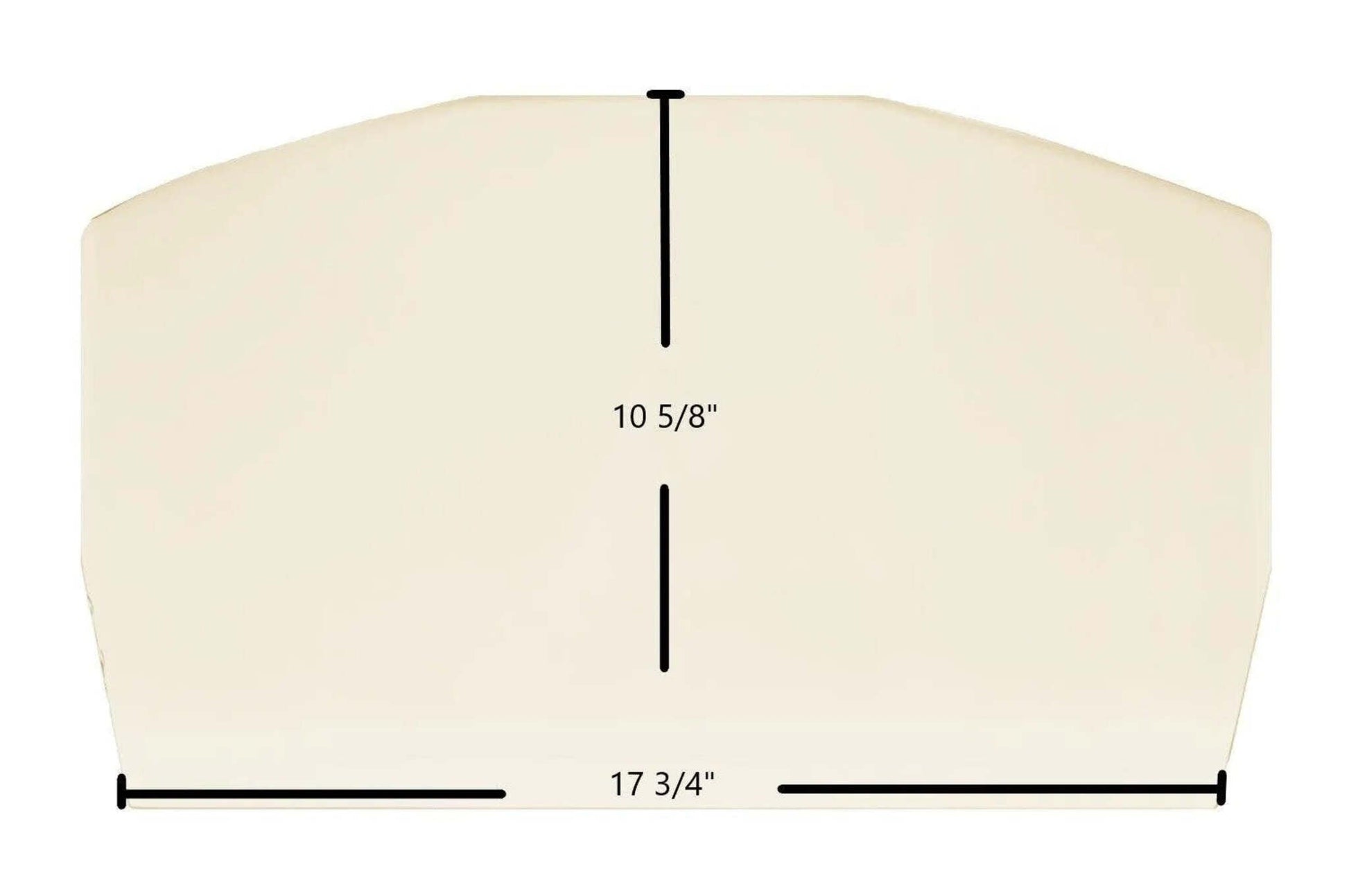 Ceramic Replacement Glass for Earth Stove T200C Ceramic Glass Panel | 17 3/4" x 10 5/8" | Part #1680 - 17 3/4" x 10 5/8"