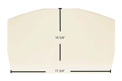 Ceramic Replacement Glass for Earth Stove T200C Ceramic Glass Panel | 17 3/4" x 10 5/8" | Part #1680 - 17 3/4" x 10 5/8"