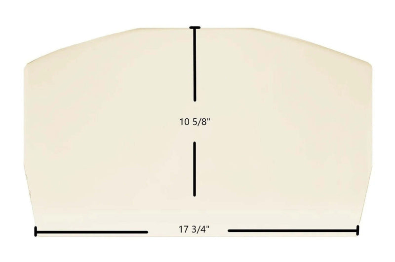Ceramic Replacement Glass for Earth Stove T200C Ceramic Glass Panel | 17 3/4" x 10 5/8" | Part #1680 - 17 3/4" x 10 5/8"
