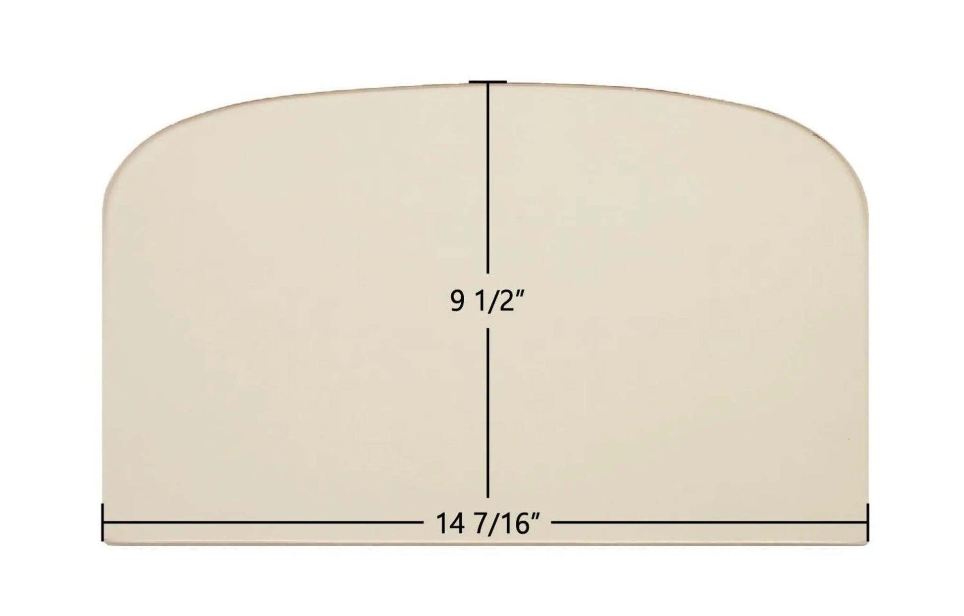 Ceramic Replacement Glass for Earth Stove T150C, TP340 Archtop Ceramic Glass Panel | 14 7/16" x 9 1/2" | Part #18242 - 14 7/16" x 9 1/2" Archtop