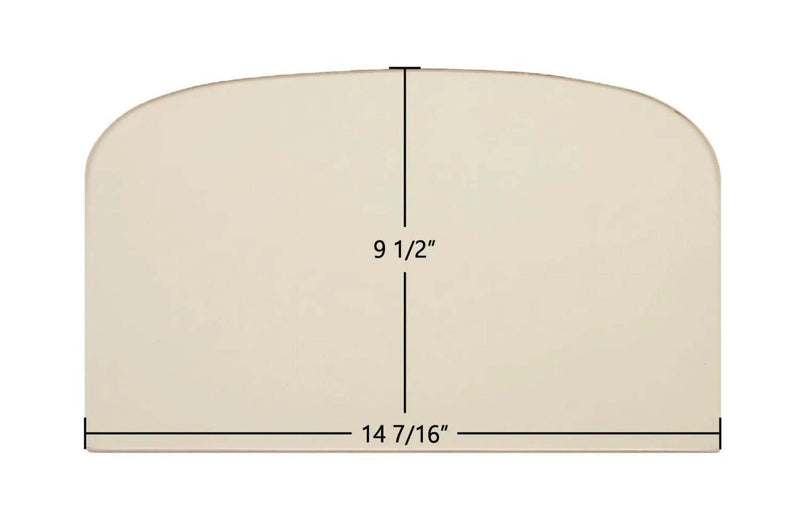 Ceramic Replacement Glass for Earth Stove T150C, TP340 Archtop Ceramic Glass Panel | 14 7/16" x 9 1/2" | Part #18242 - 14 7/16" x 9 1/2" Archtop