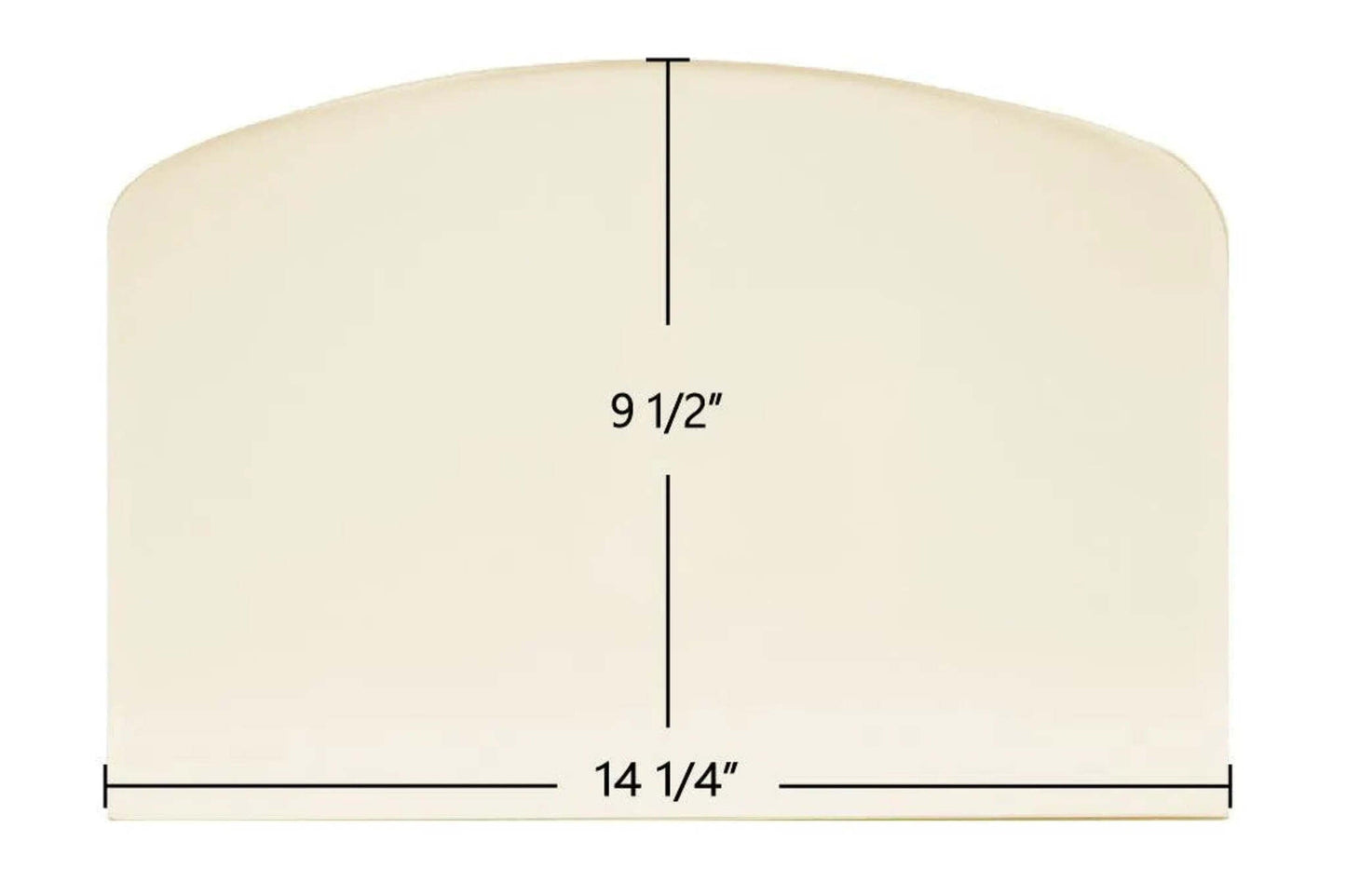 Ceramic Replacement Glass for Earth Stove TP440 Archtop Ceramic Glass Panel | 14 1/4" x 9 1/2" | Part #TP440 - 14 1/4" x 9 1/2" Archtop
