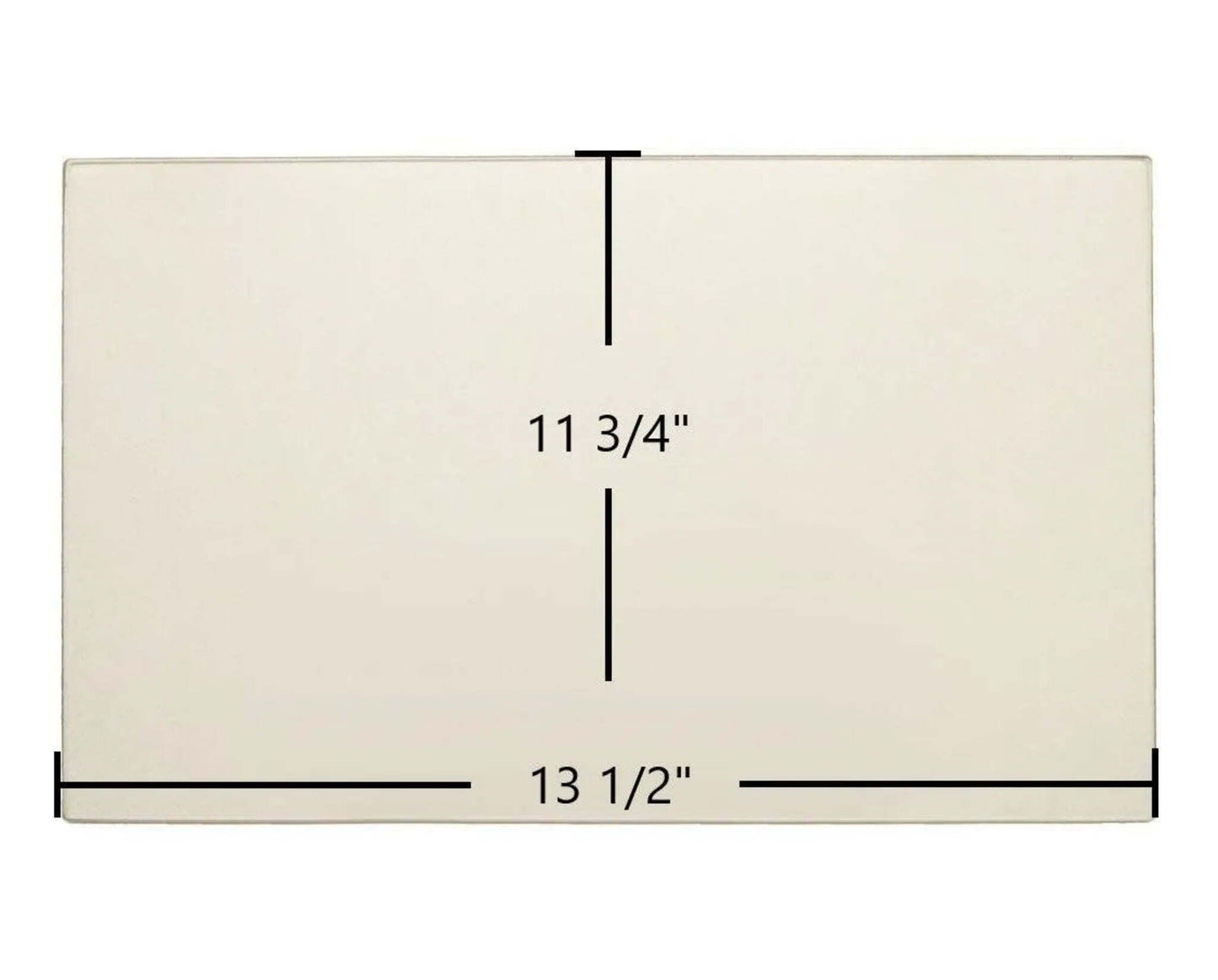 Ceramic Replacement Glass for EasyFire EF5001U-B Ceramic Glass Panel | 13 1/2" x 11 1/4" | Part #110499 - 13 1/2" x 11 1/4"