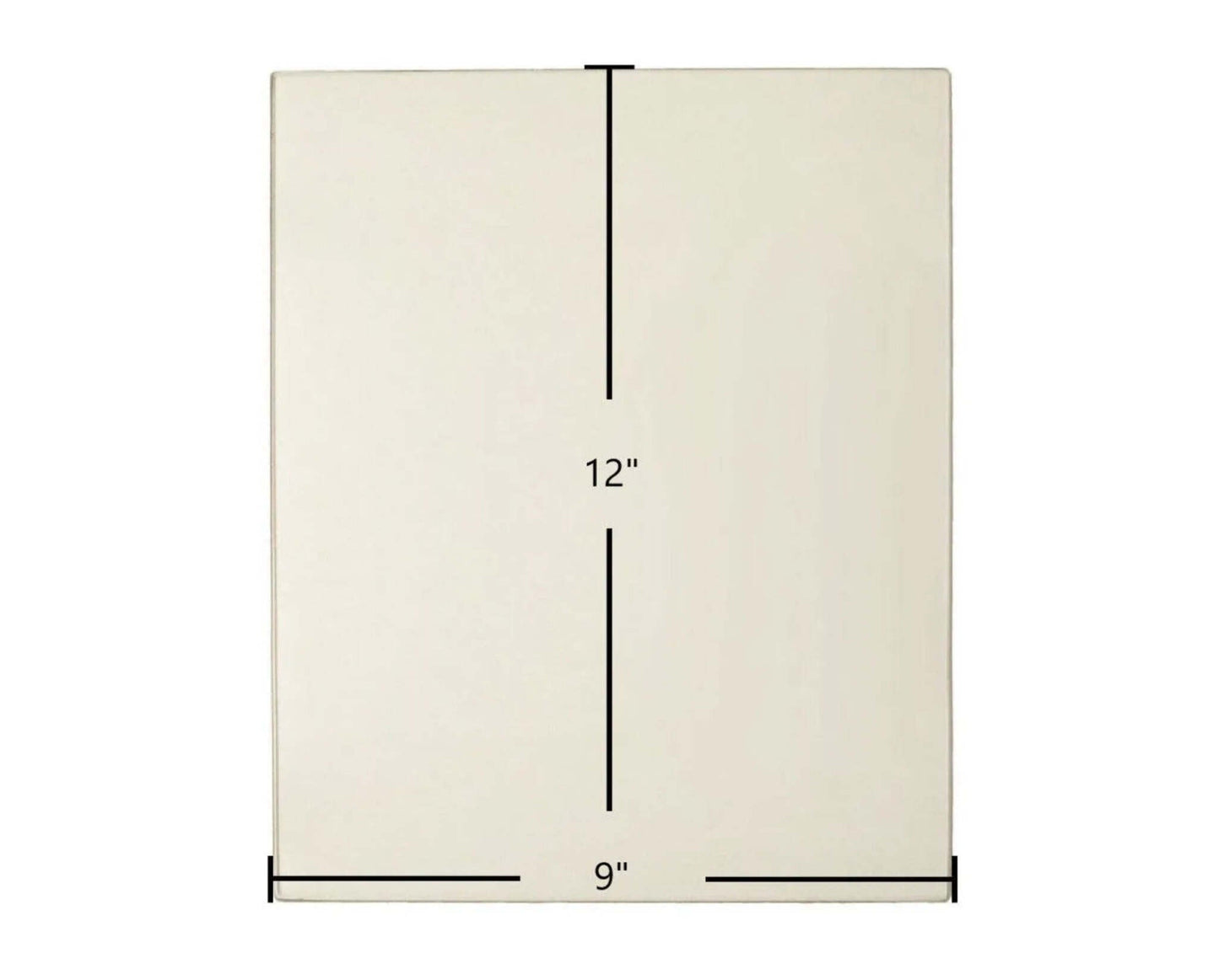 Ceramic Replacement Glass for EasyFire EF3800 Pellet Insert Ceramic Glass Panel | 9" x 12" | Part #110074 - 9" x 12"