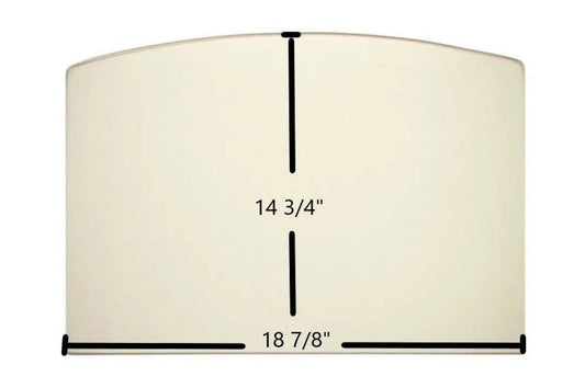 Ceramic Replacement Glass for Efel Bayard 10 Ceramic Glass Panel | Archtop | 18 7/8" x 14 3/4" - 18 7/8" x 14 3/4" Archtop