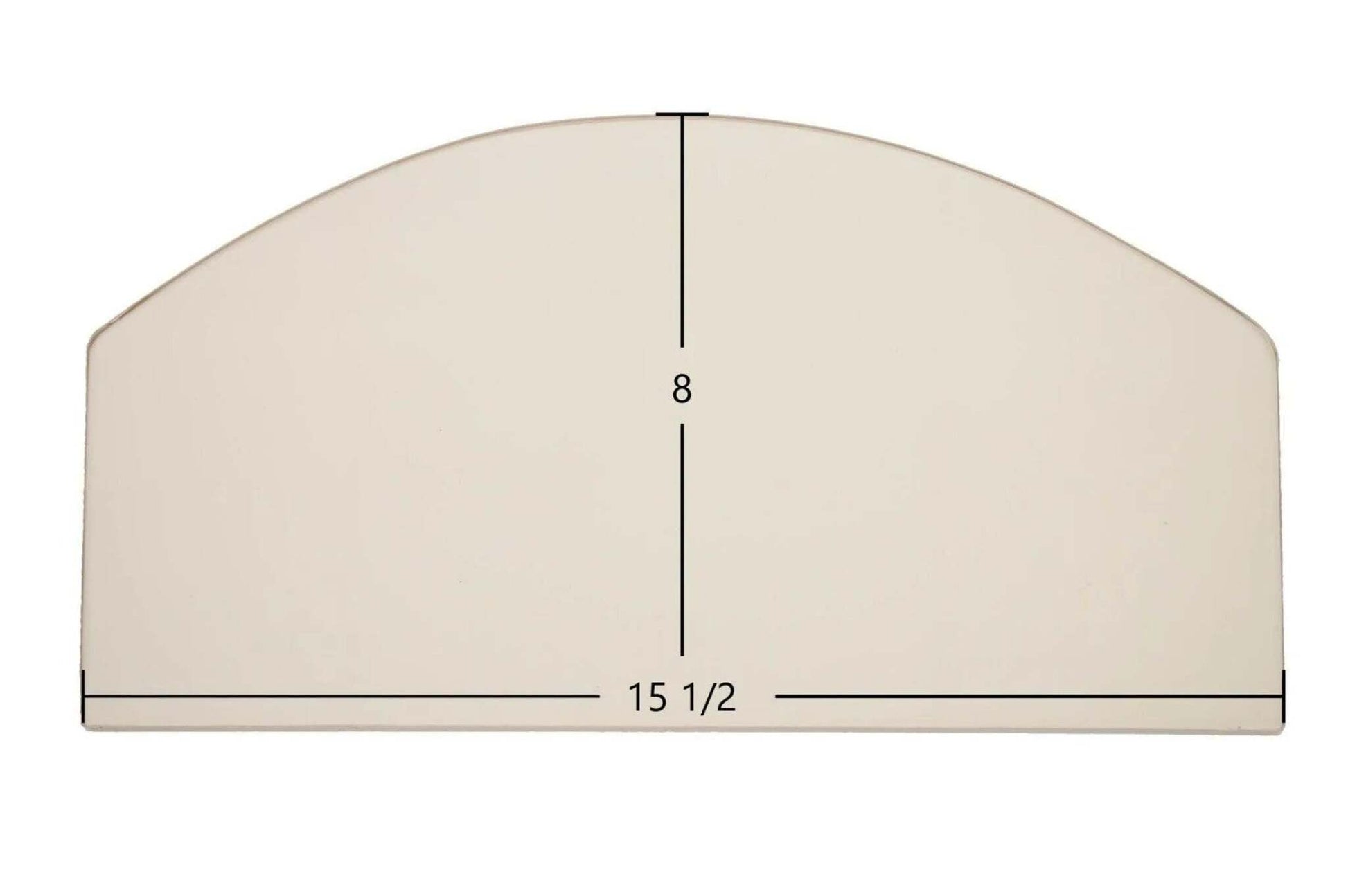 Ceramic Replacement Glass for Efel Giant Arden Ceramic Glass Panel | Archtop | 15 1/2" x 8" - 15 1/2" x 8" Archtop