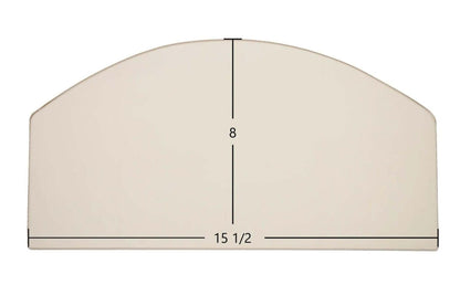Ceramic Replacement Glass for Efel Giant Arden Ceramic Glass Panel | Archtop | 15 1/2" x 8" - 15 1/2" x 8" Archtop