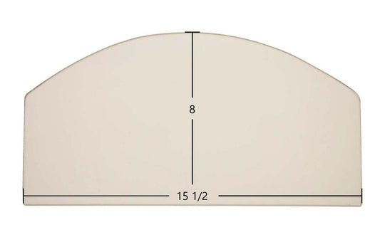 Ceramic Replacement Glass for Efel Giant Arden Ceramic Glass Panel | Archtop | 15 1/2" x 8" - 15 1/2" x 8" Archtop