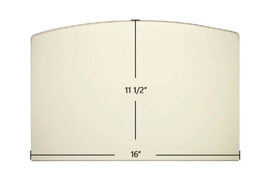 Ceramic Replacement Glass for Efel Harmony 386.65 / Symphony Ceramic Glass Panel | 16" x 11 1/2" | Part #13344 - 16" x 11 1/2"