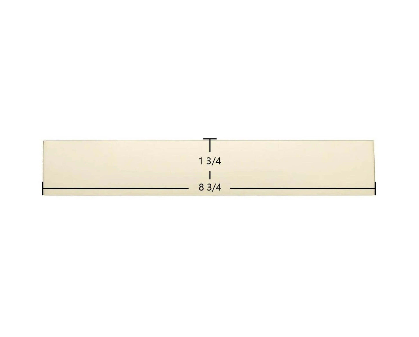 Ceramic Replacement Glass for Efel Kamina Coal Ceramic Glass Panel - 1 3/4" x 8 3/4"