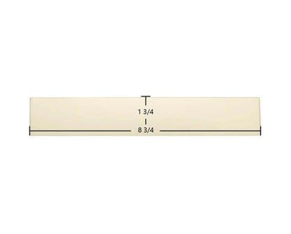 Ceramic Replacement Glass for Efel Kamina Coal Ceramic Glass Panel - 1 3/4" x 8 3/4"