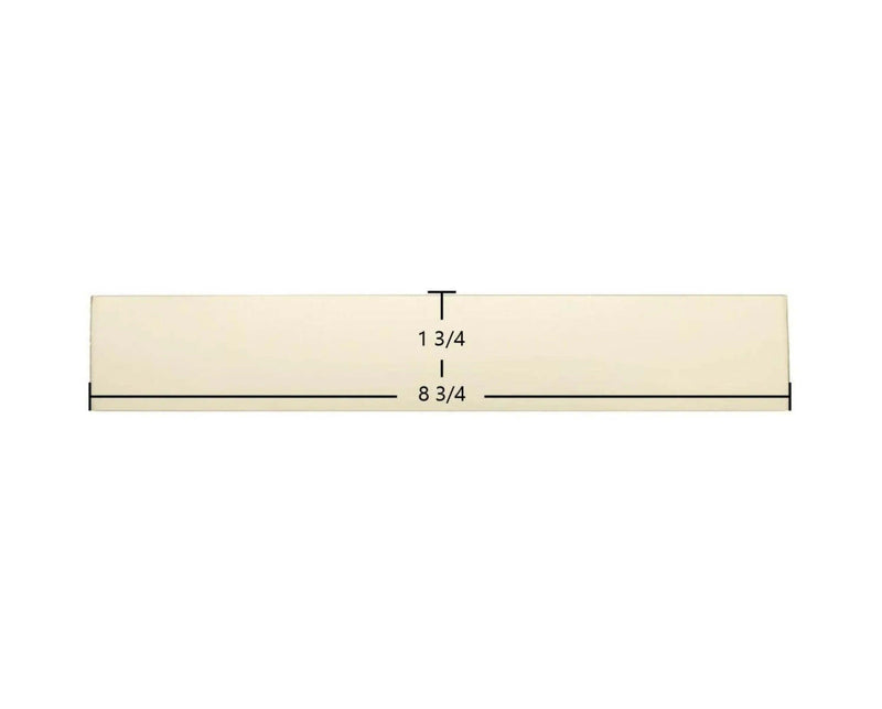 Ceramic Replacement Glass for Efel Kamina Coal Ceramic Glass Panel - 1 3/4" x 8 3/4"
