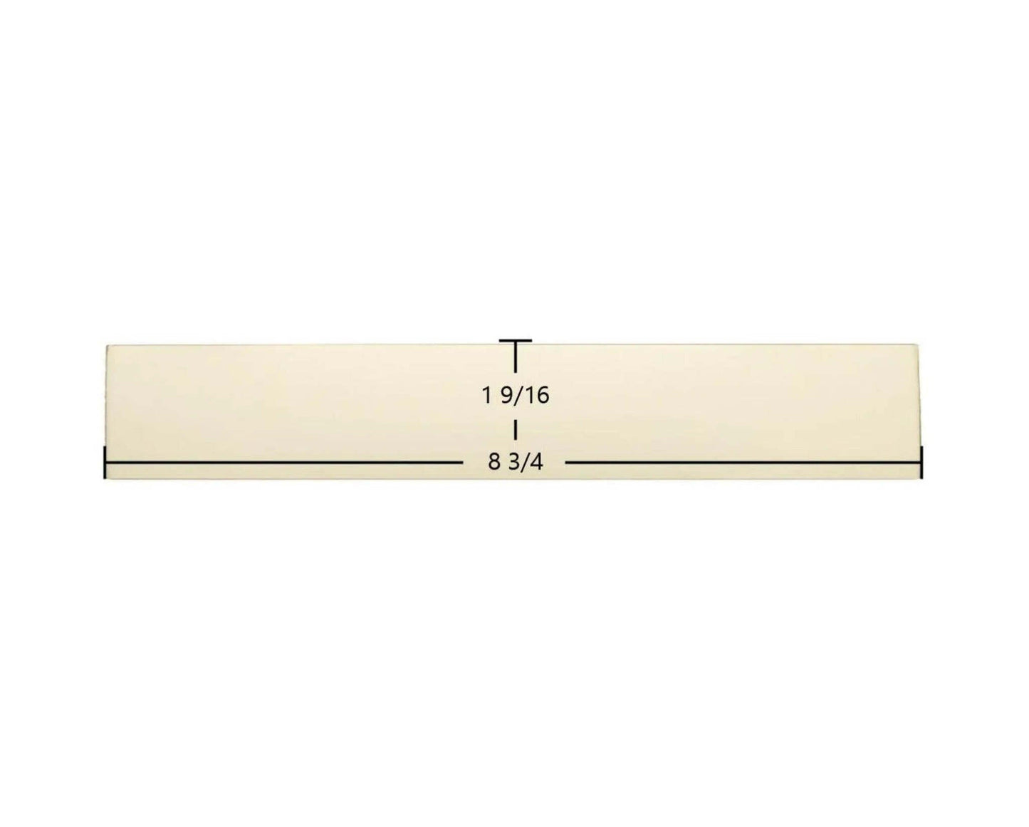 Ceramic Replacement Glass for Efel Kamina Coal Ceramic Glass Panel - 1 9/16" x 8 3/4"