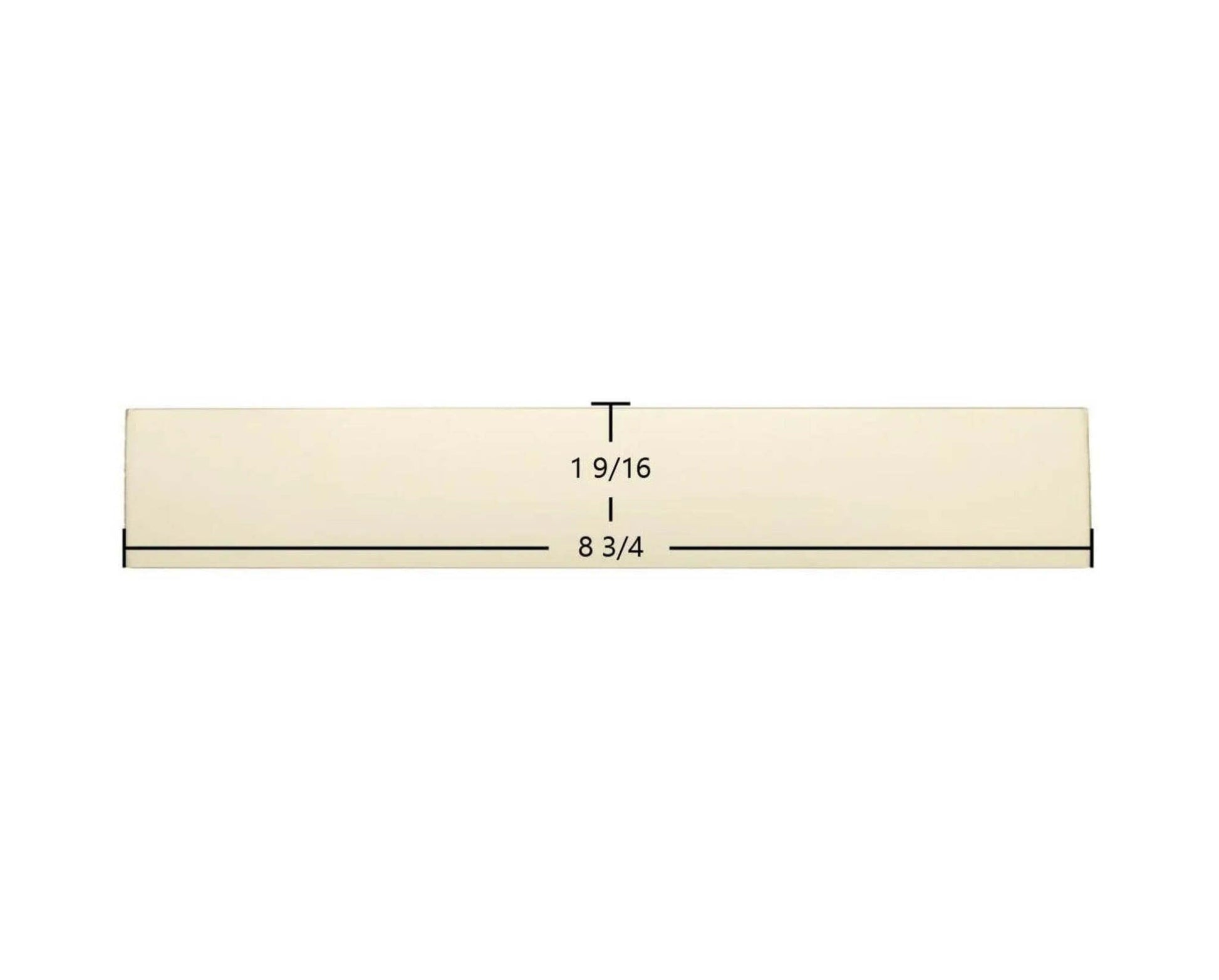Ceramic Replacement Glass for Efel Kamina Coal Ceramic Glass Panel - 1 9/16" x 8 3/4"