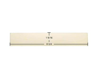 Ceramic Replacement Glass for Efel Kamina Coal Ceramic Glass Panel - 1 9/16" x 8 3/4"
