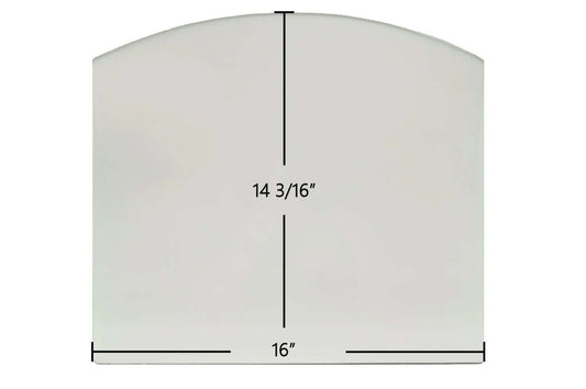 Ceramic Replacement Glass for Efel Symphony Gas Stove Ceramic Glass Panel - 16" x 14 3/16"