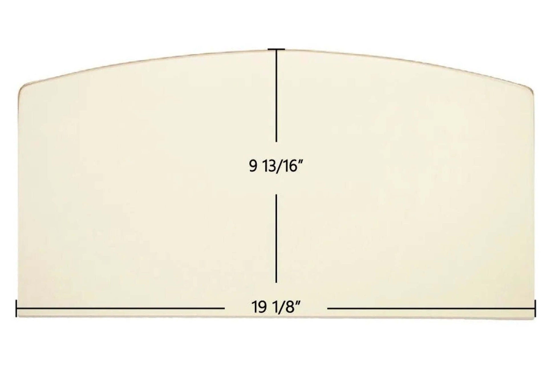 Ceramic Replacement Glass for Elmira 1100, 1200, 1500, 1600 Archtop Ceramic Glass Panel | 19 1/8" x 9 13/16" | Part #1411 / W1005 - 19 1/8" x 9 13/16" Archtop
