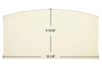 Ceramic Replacement Glass for Elmira 1100, 1200, 1500, 1600 Archtop Ceramic Glass Panel | 19 1/8" x 9 13/16" | Part #1411 / W1005 - 19 1/8" x 9 13/16" Archtop
