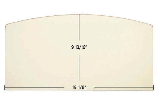 Ceramic Replacement Glass for Elmira 1100, 1200, 1500, 1600 Archtop Ceramic Glass Panel | 19 1/8" x 9 13/16" | Part #1411 / W1005 - 19 1/8" x 9 13/16" Archtop