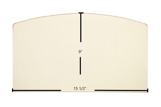 Ceramic Replacement Glass for Elmira 900, 1700, 2100, 2300, 2700, 2800, Fireview 2100 Archtop Ceramic Glass Panel | 15 1/2" x 9" | Part #W1006 - 15 1/2" x 9" Archtop