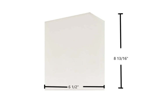 Ceramic Replacement Glass for Elmira Stepstove Ceramic Glass Panel | 6 1/2" x 8 13/16" | Part #7790-0 (Double Door - 6 1/2" x 8 13/16"