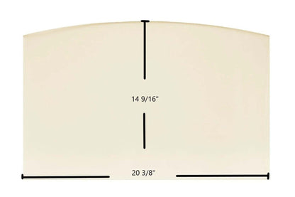 Ceramic Replacement Glass for Energy King 2800 Silhouette Wood Stove Ceramic Glass Panel | 20 3/8" x 14 9/16" - 20 3/8" x 14 9/16"