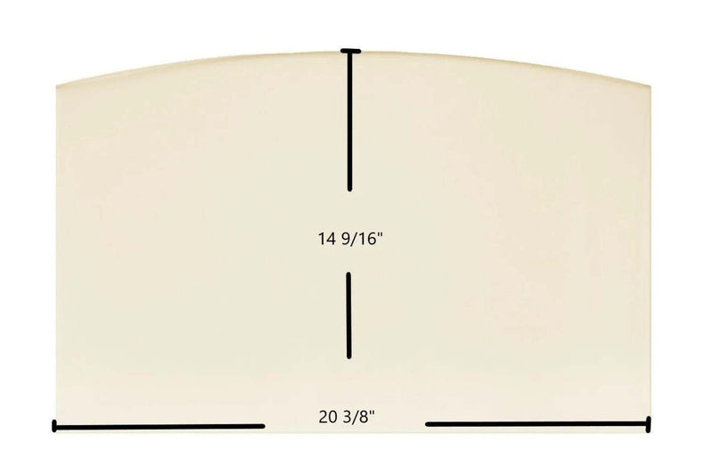 Ceramic Replacement Glass for Energy King 2800 Silhouette Wood Stove Ceramic Glass Panel | 20 3/8" x 14 9/16" - 20 3/8" x 14 9/16"