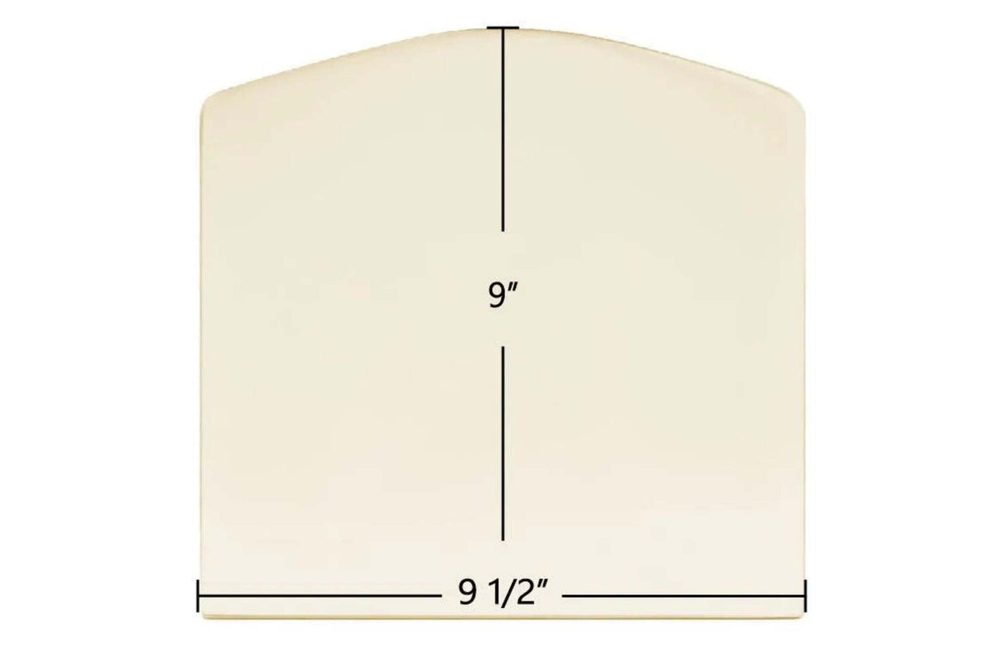 Ceramic Replacement Glass for Energy King Bay 2000 Center Glass | 9 1/2" x 9" | Part #bay-2000 center - 9 1/2" x 9"