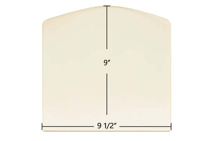 Ceramic Replacement Glass for Energy King Bay 2000 Center Glass | 9 1/2" x 9" | Part #bay-2000 center - 9 1/2" x 9"