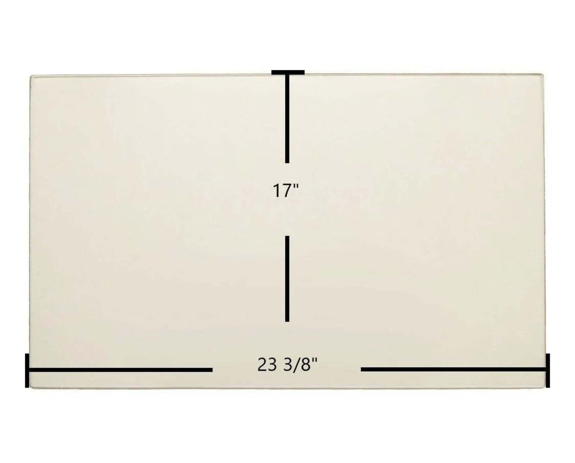 Ceramic Replacement Glass for Enerzone Destination 1.6 Ceramic Glass Panel | 23 3/8" x 17" | High-Temperature Replacement - 23 3/8" x 17"