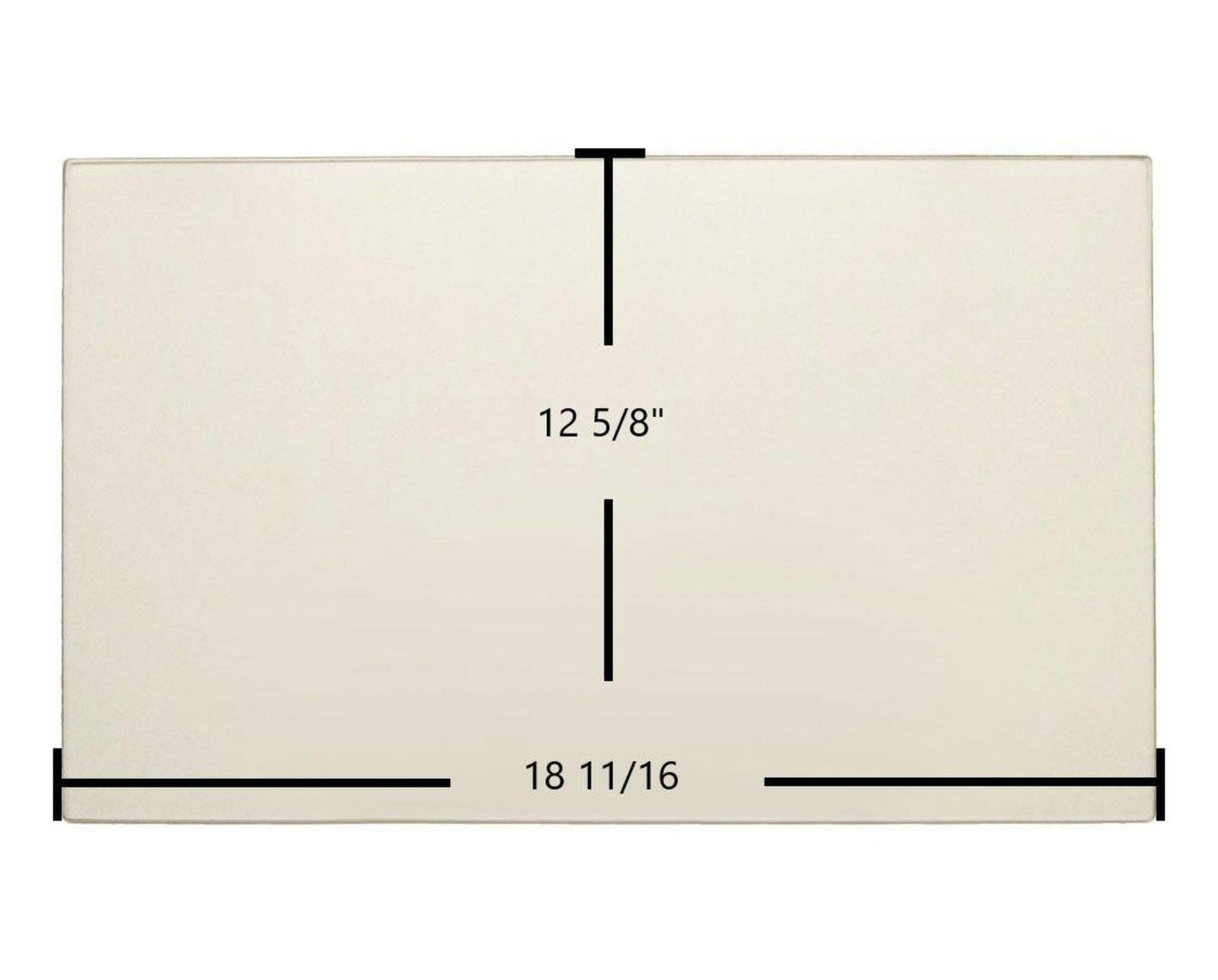 Ceramic Replacement Glass for Enerzone Destination 2.3 Ceramic Glass Panel | 18 11/16" x 12 5/8" - 18 11/16" x 12 5/8"