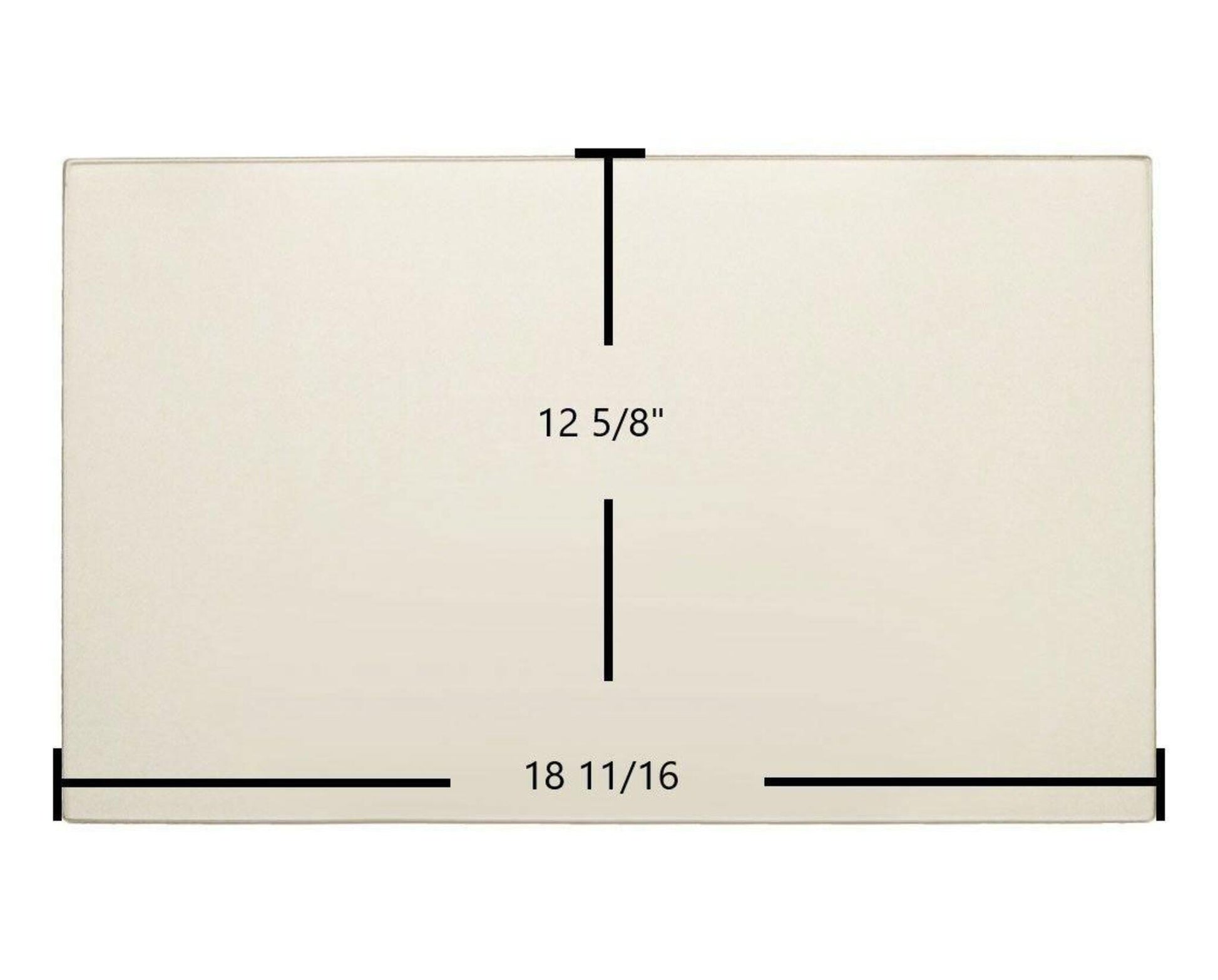 Ceramic Replacement Glass for Enerzone Destination 2.3 Ceramic Glass Panel | 18 11/16" x 12 5/8" - 18 11/16" x 12 5/8"