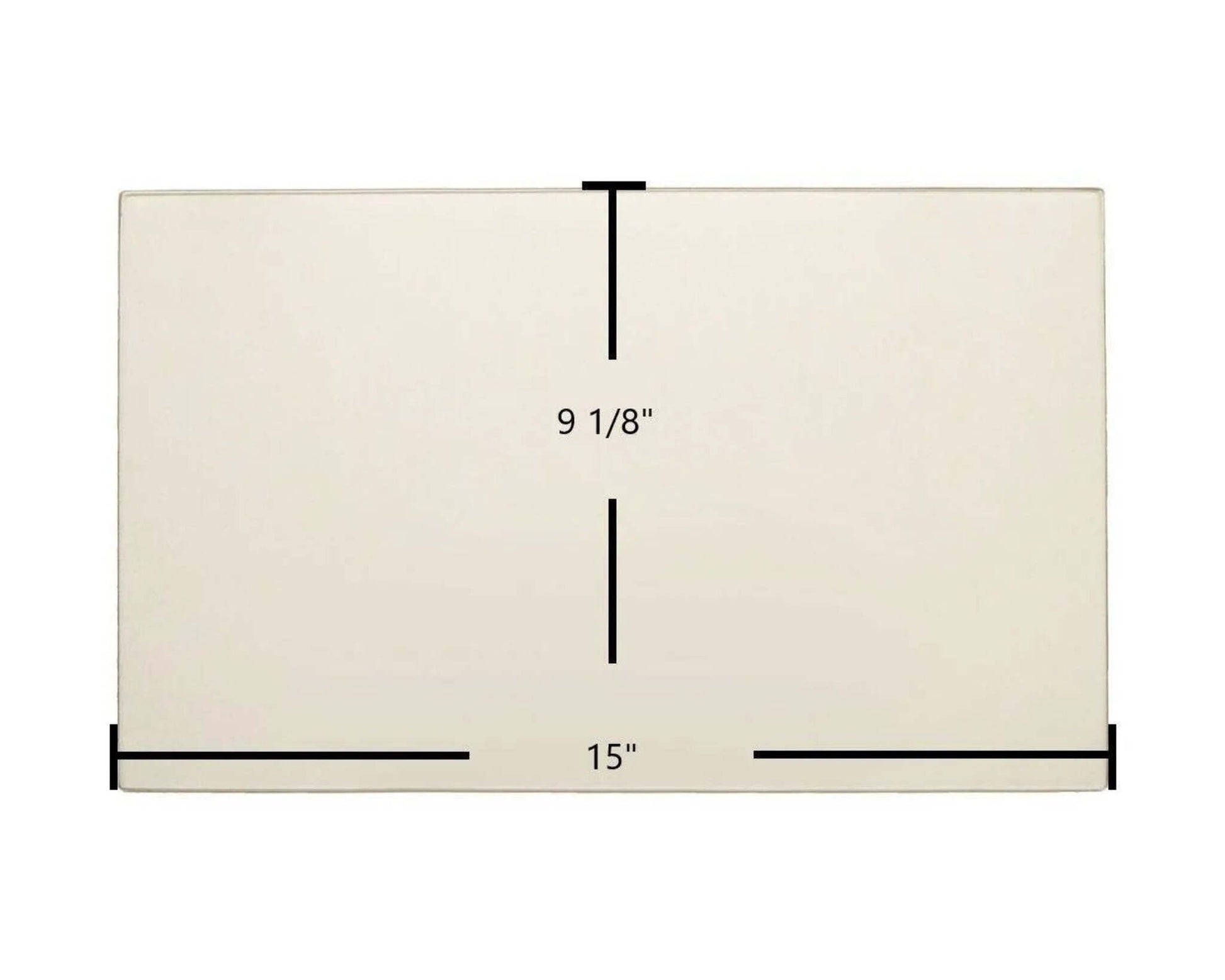 Ceramic Replacement Glass for Enerzone Solution 1.3 & Bio 35 Ceramic Glass Panel | 15" x 9 1/8" | High-Temp OEM Replacement - 15" x 9 1/8"