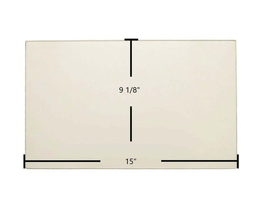 Ceramic Replacement Glass for Enerzone Solution 1.3 & Bio 35 Ceramic Glass Panel | 15" x 9 1/8" | High-Temp OEM Replacement - 15" x 9 1/8"