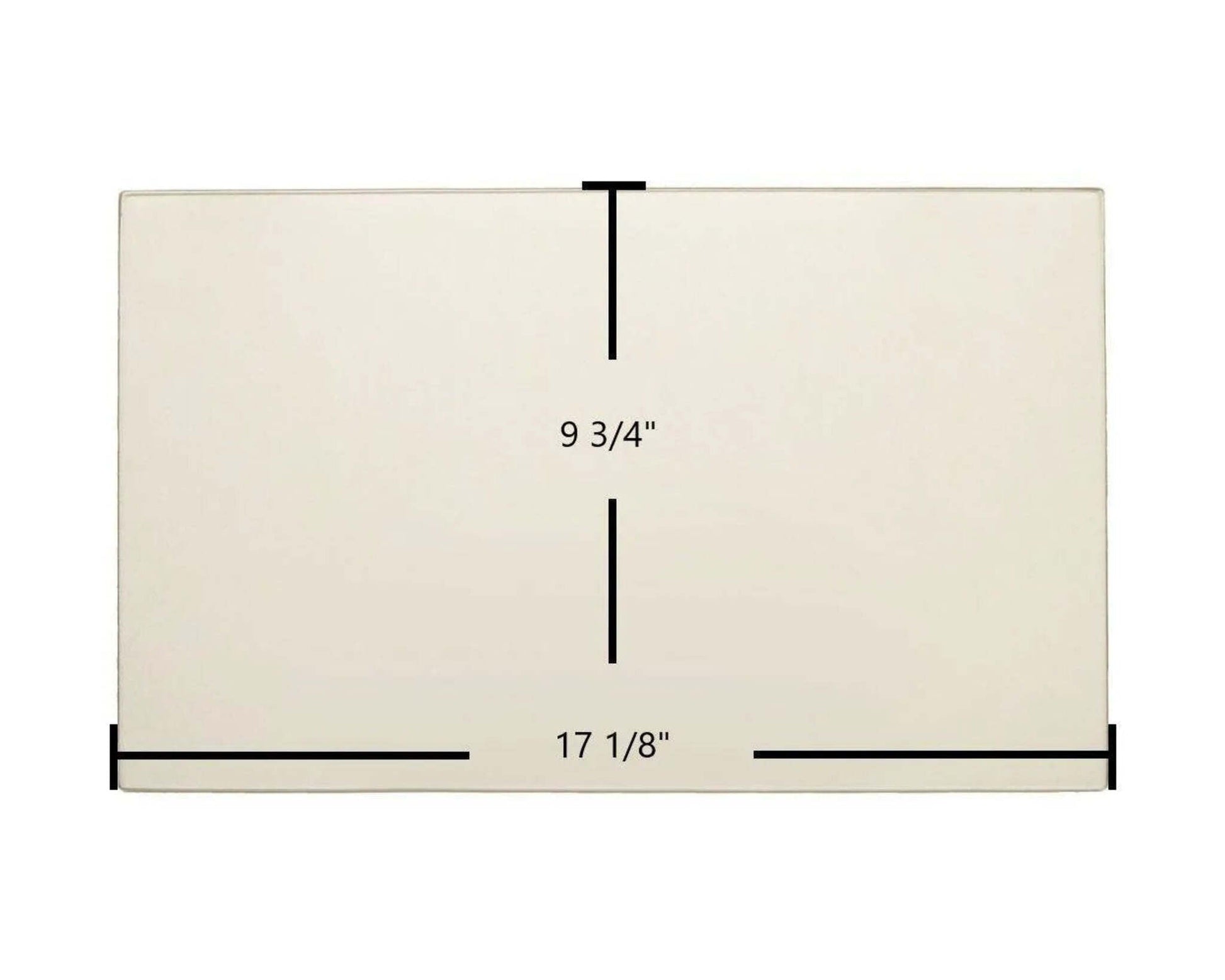 Ceramic Replacement Glass for Enerzone Solution 1.8, 2.3, 3.4 & Bio 45 Ceramic Glass Panel | 17 1/8" x 9 3/4" | High-Temperature Stove Door Replacement - 17 1/8" x 9 3/4"