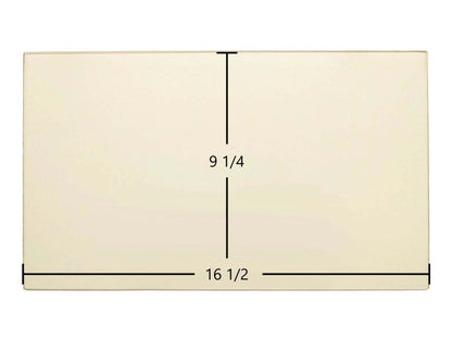 Ceramic Replacement Glass for England's Stove Works Glass Panel (16 1/2" x 9 1/4") | Models 12-FPP, 13-NC, 25-PAH | OEM Part #AC-G17 - 16 1/2" x 9 1/4"