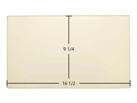 Ceramic Replacement Glass for England's Stove Works Glass Panel (16 1/2" x 9 1/4") | Models 12-FPP, 13-NC, 25-PAH | OEM Part #AC-G17 - 16 1/2" x 9 1/4"