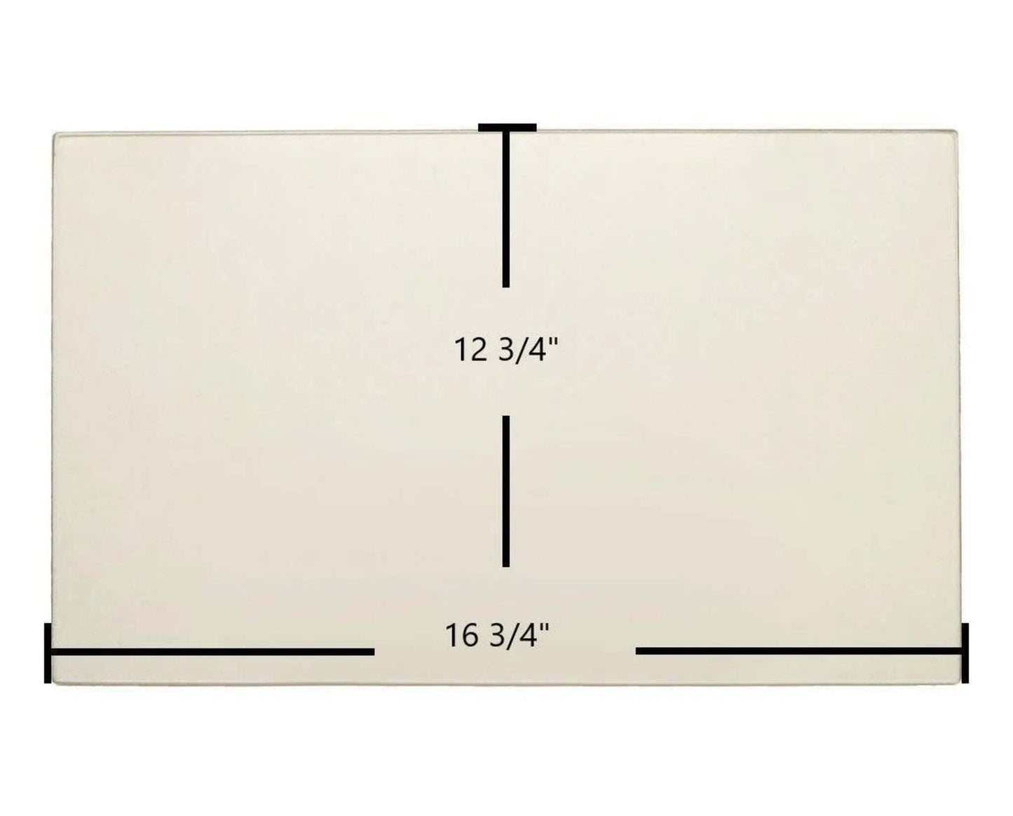 Ceramic Replacement Glass for England's Stove Works Glass Panel (16 3/4" x 12 3/4") | Models 15-SSW01, 50-SHsSW01, 50-TRSSW01 | OEM Part #AC-G50 - 16 3/4" x 12 3/4"