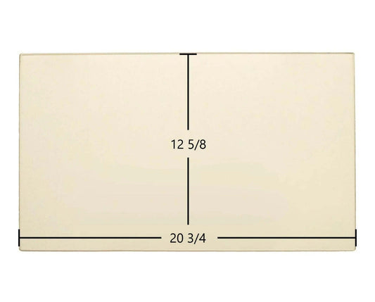 Ceramic Replacement Glass for England's Stove Works 15-SSW02, 50-SHSSW02, 50-TRSSW02 Ceramic Glass Panel (20 3/4" x 12 5/8") | AC-G70 / AC-G51 OEM Replacement - 20 3/4" x 12 5/8"
