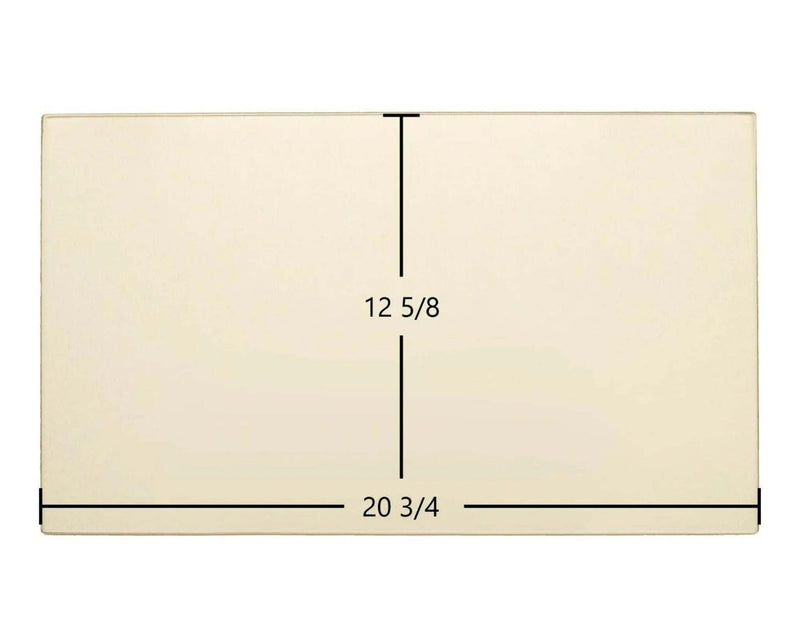 Ceramic Replacement Glass for England's Stove Works 15-SSW02, 50-SHSSW02, 50-TRSSW02 Ceramic Glass Panel (20 3/4" x 12 5/8") | AC-G70 / AC-G51 OEM Replacement - 20 3/4" x 12 5/8"