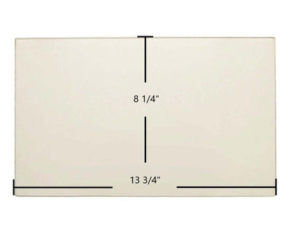Ceramic Replacement Glass for England's Stove Works Glass Panel (13 3/4" x 8 1/4") | Fits Models 24-ICD, 24-JC, 50-SHW20/25, 50-TRW20/25 | OEM Part #AC-G8 - 13 3/4" x 8 1/4"