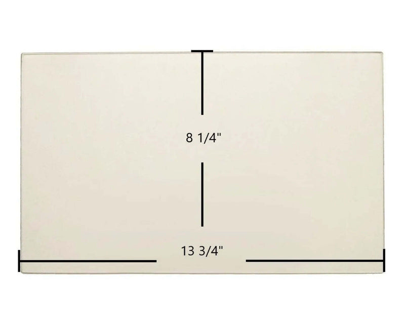 Ceramic Replacement Glass for England's Stove Works Glass Panel (13 3/4" x 8 1/4") | Fits Models 24-ICD, 24-JC, 50-SHW20/25, 50-TRW20/25 | OEM Part #AC-G8 - 13 3/4" x 8 1/4"