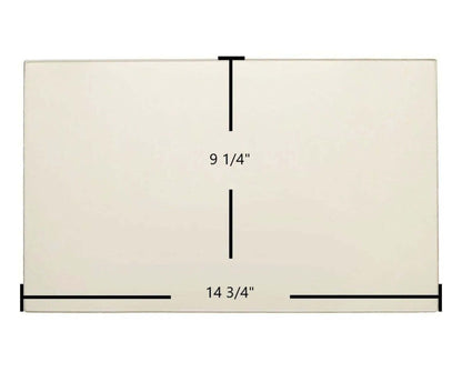 Ceramic Replacement Glass for England's Stove Works Glass Panel (14 3/4" x 9 1/4") | Fits 25-PUF, 55-SHP240, 55-TRP240, 10-CDV, 49-TRC22, 49-SHC22 | OEM Part #AC-G1 / AC-S10 - 14 3/4" x 9 1/4"